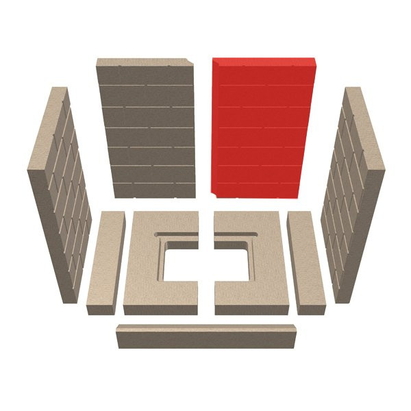 Schmid Lina 55/45 Rückwandstein rechts B