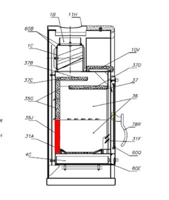 Olsberg Amrum Rückwandstein unten