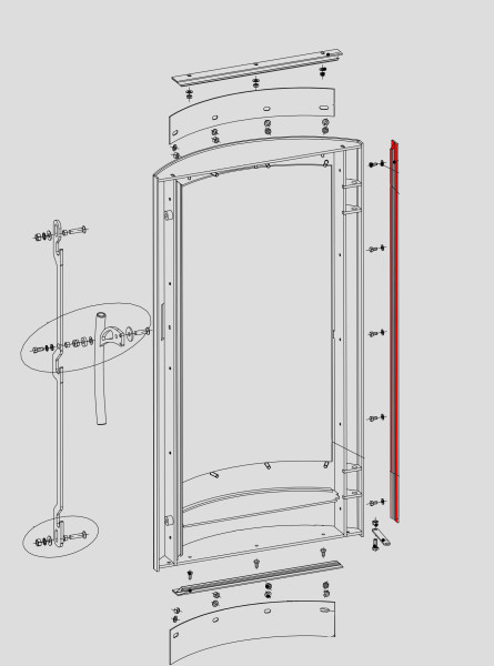 Romotop Busto Scheibenhalter links
