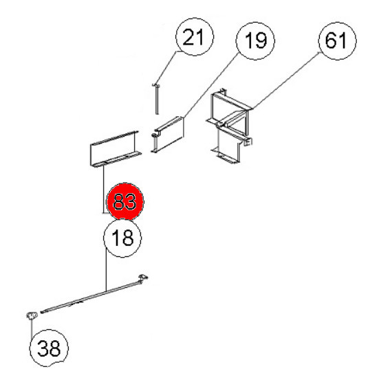 La Nordica Rosetta Abgasleitblech