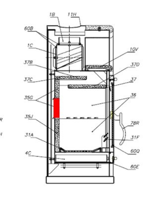 Olsberg Amrum Rückwandstein mittig