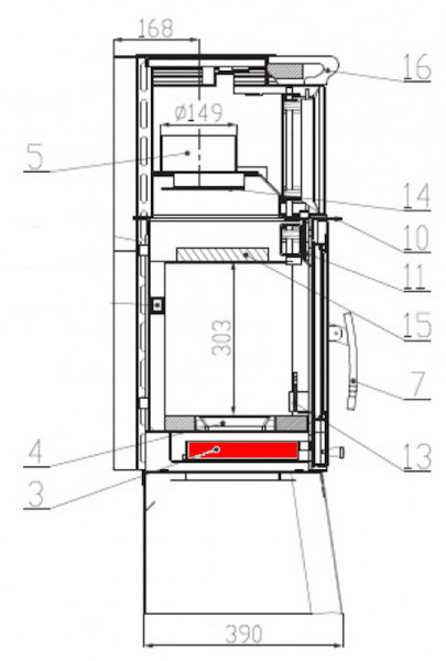 Haas+Sohn Treviso 320.15 Aschekasten