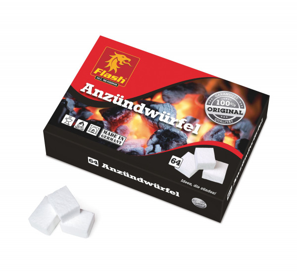 Flash Kaminanzünder Petroleum, 64 Würfel