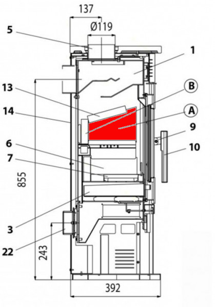 Haas+Sohn Javus 203.14 Seitenstein rechts oben