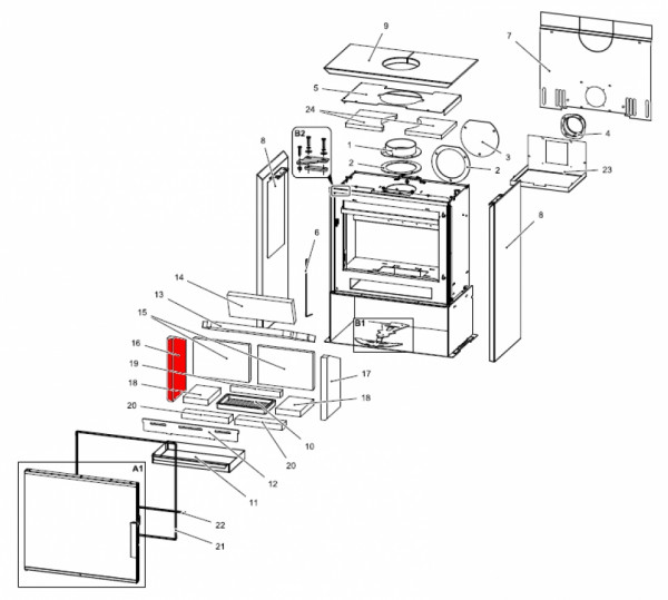 Haas+Sohn Calma easy 347.15 Seitenstein links