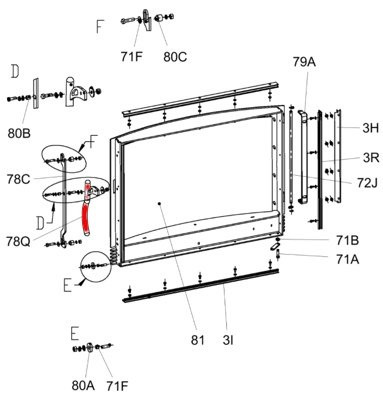 Olsberg Pale Feuerraum Türgriff