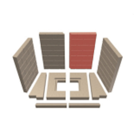 Schmid Lina 73/45 Rückwandstein rechts A