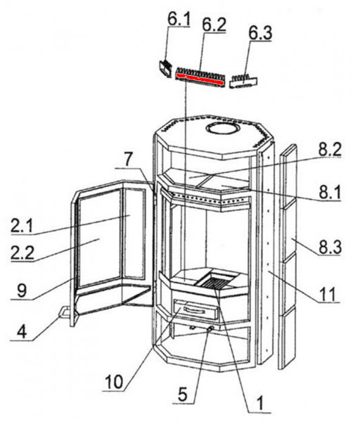 Oranier Tampere 8 Stehrost 1 mittig