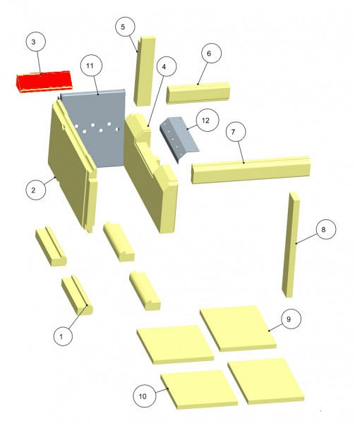 Haas+Sohn HSDH 75.5 Rückwandstein oben