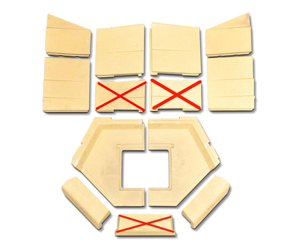 Spartherm Prismo 770 x 572 Feuerraumauskleidung