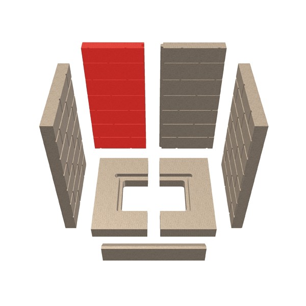 Schmid Lina 45/45 Rückwandstein links B