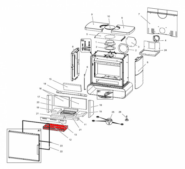 Haas+Sohn Hillington easy 347.15 Aschekasten