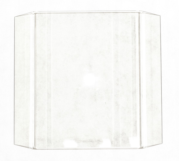 Spartherm Prismo 550 x 510 Sichtscheibe