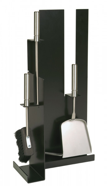 Lienbacher Kaminbesteck Edelstahl, 3- teilig, schwarz beschichtet