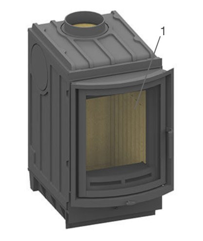 Olsberg Profi R 7 Sichtscheibe