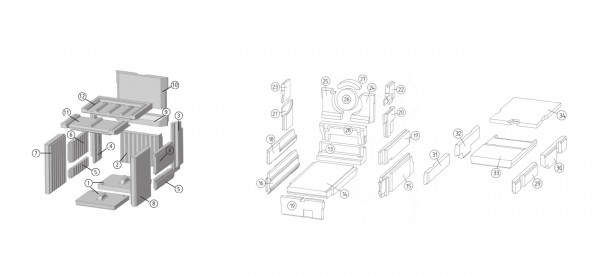 Leda Gourmet H71 Feuerraumauskleidung