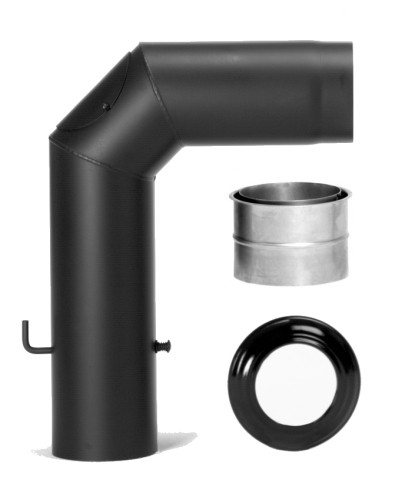 Rauchrohrset zweimal abgewinkelt