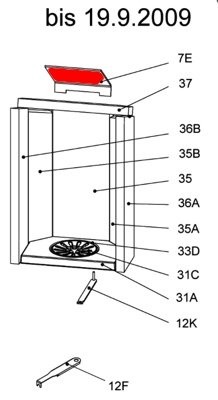 Olsberg Caldera Abschirmblech Feuerraum