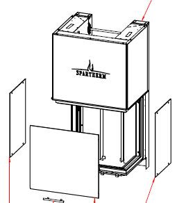Spartherm Premium A-3RL-60h Sichtscheibe rechts