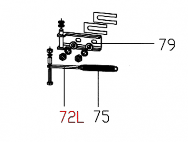 Olsberg Feuerraumtür Verriegelung Federzugstange