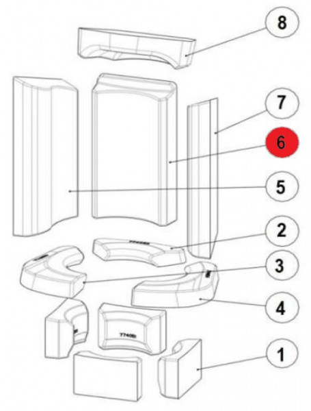 Austroflamm Mr. Wu Rückwandstein