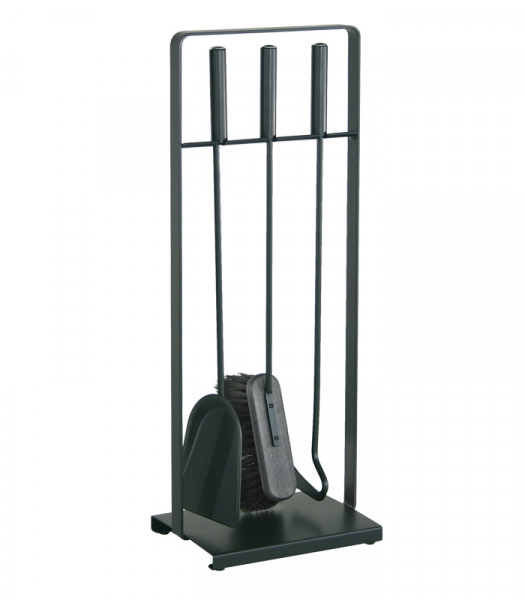 Heibi Kaminbesteck aus Stahl, 3- teilig, schwarz