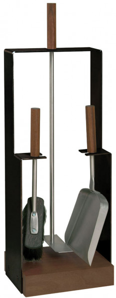 Lienbacher Kaminbesteck aus Edelstahl 3- teilig, schwarz beschichtet