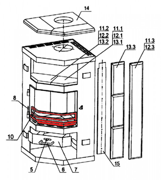 Oranier Skandik 6 Stehrost Holzfang