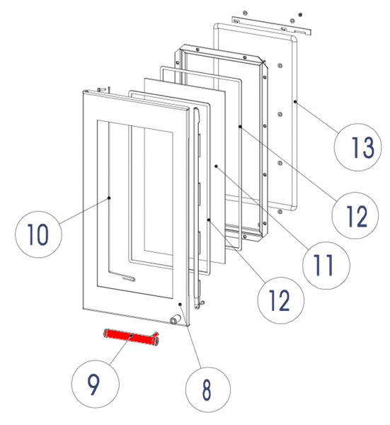 Austroflamm Lucy Cook Feuerraum Türgriff