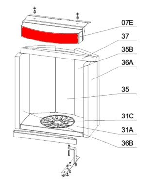 Olsberg Fantale Abschirmblech Feuerraum