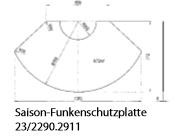 Olsberg Saison-Funkenschutzplatte C