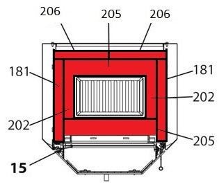 Haas+Sohn Aarhus 284.15 Feuerraumauskleidung