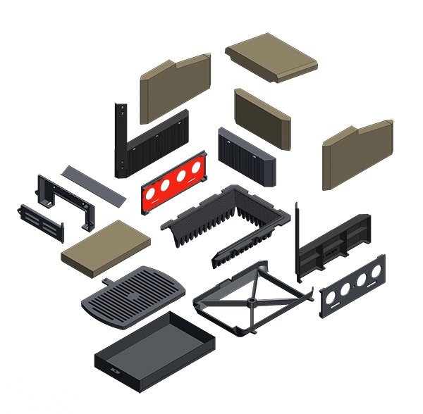 Olsberg Format 9 Rostlagerhalter rechts 