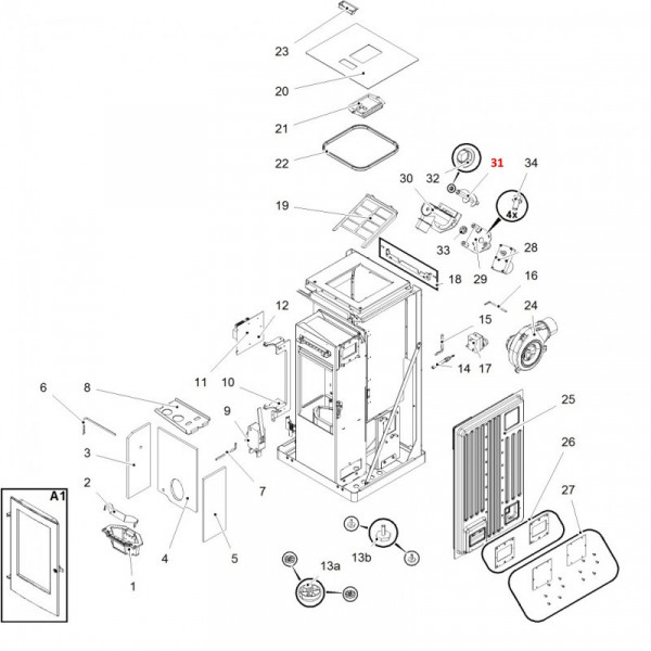 Haas+Sohn Pelletto III 434.08 Förderschnecke