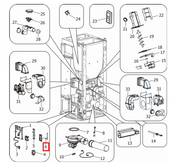 MCZ CLUB 2.0 COMFORT AIR Notfalldisplay