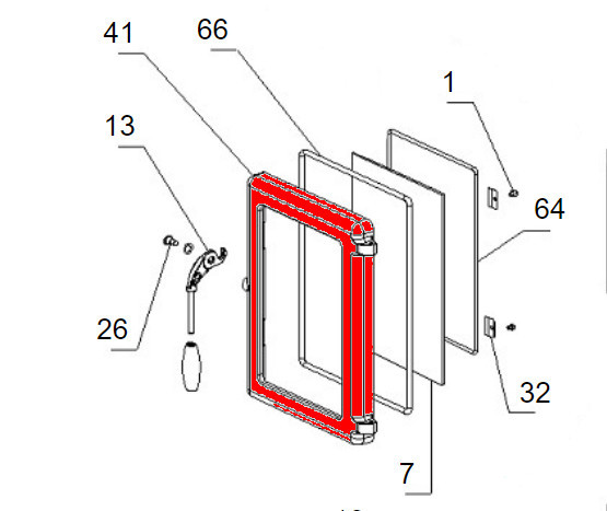 La Nordica Fulvia Feuerraumtür