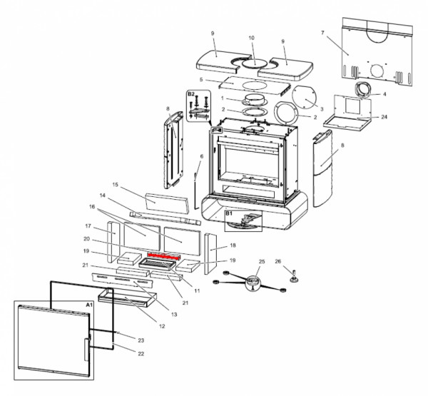 Haas+Sohn Fulham easy 347.15 Bodenstein hinten