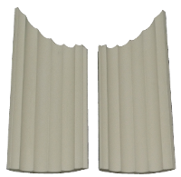 Spartherm Aura Seitenstein Set 