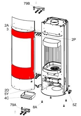 Olsberg Telica Feuerraumtür