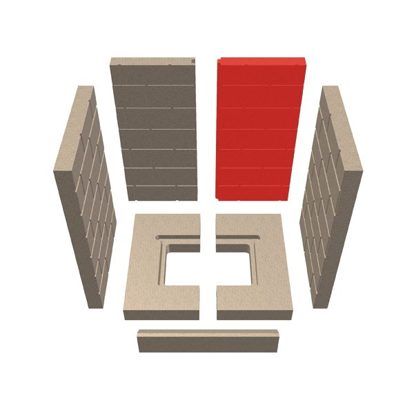 Schmid Lina 45/45 Rückwandstein rechts B